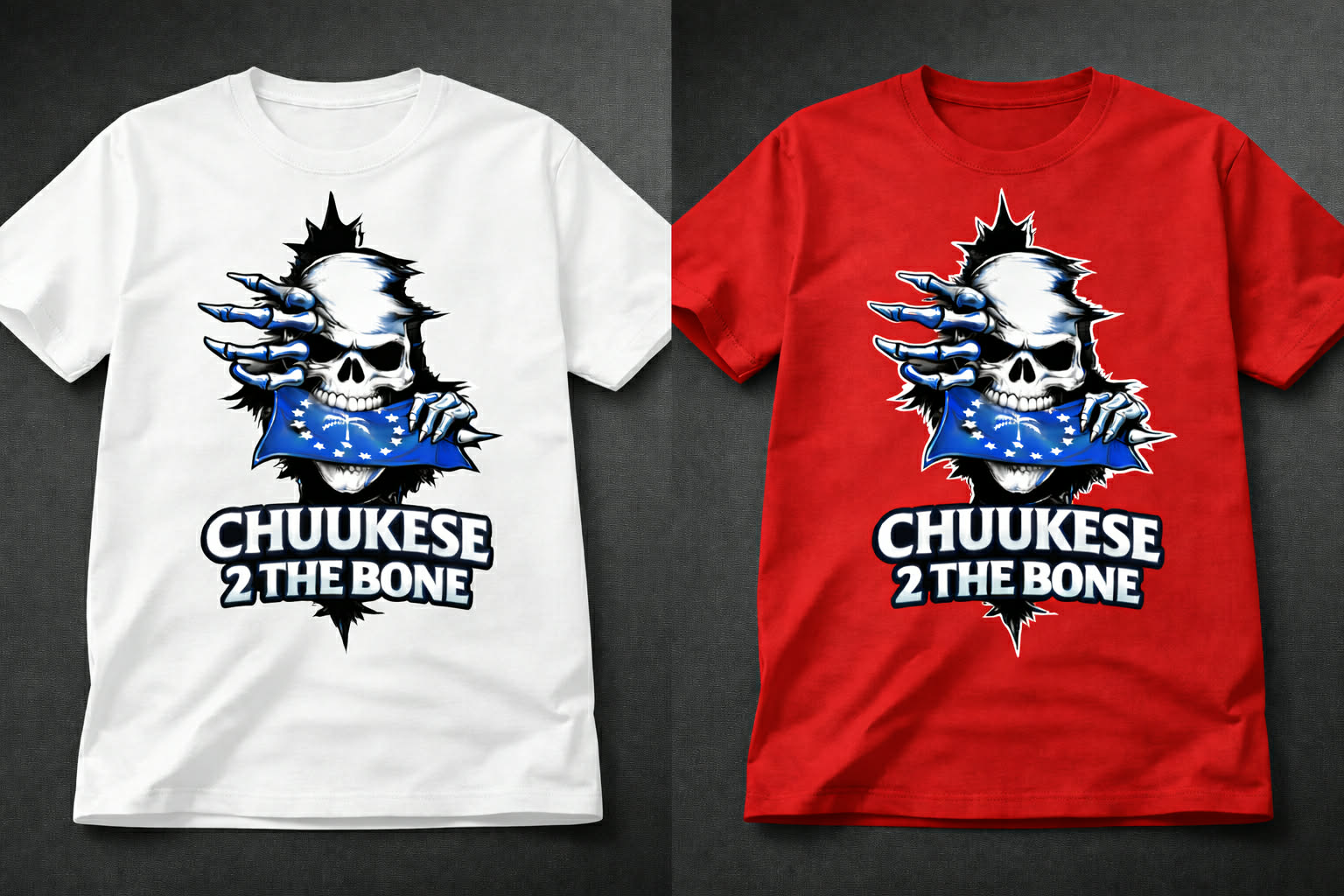 CHUUKESE 2 THE BONE TSHIRTS